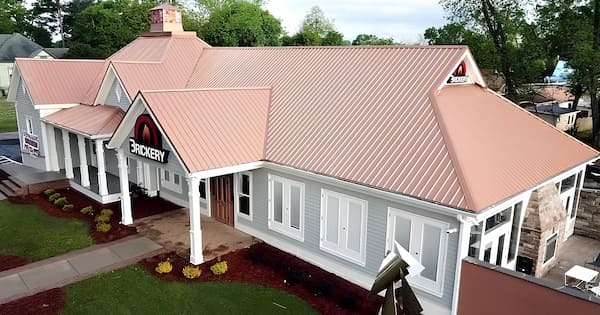 Pioneer Metals standing seam roof system. Image courtesy of www.PioneerMetalsGA.com.