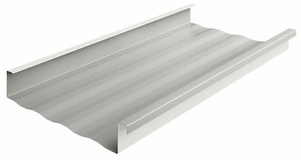 Profile view of the 2-inch commercial mechanical lock panel. Courtesy of www.PremiereMetals.com.