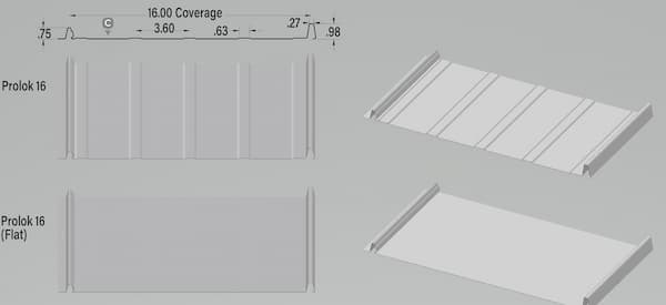 Westform Prolok 16 panel profile.Image courtesy of www.Westform.com.
