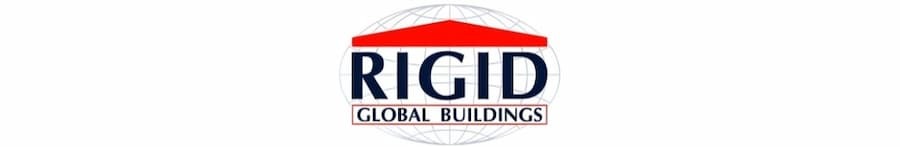 Rigid Global Buildings company logo. Image courtesy of www.RigidBuildings.com. Rigid Global Buildings company logo. Image courtesy of www.RigidBuildings.com.