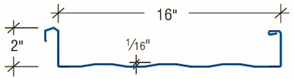 Rok-Bilt Steel SuperLok vertical-leg mechanical standing seam panel. Image courtesy of www.Rok-Biltsteel.com.
