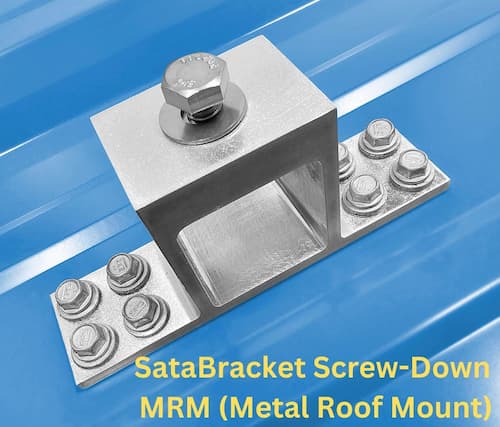 Satamount MRM bracket featuring eight structural fasteners.
