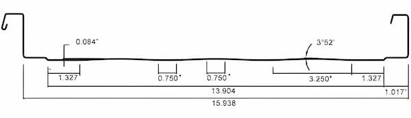 Schulte Building Systems VS-216 panel. Image courtesy of www.SBSLP.com.