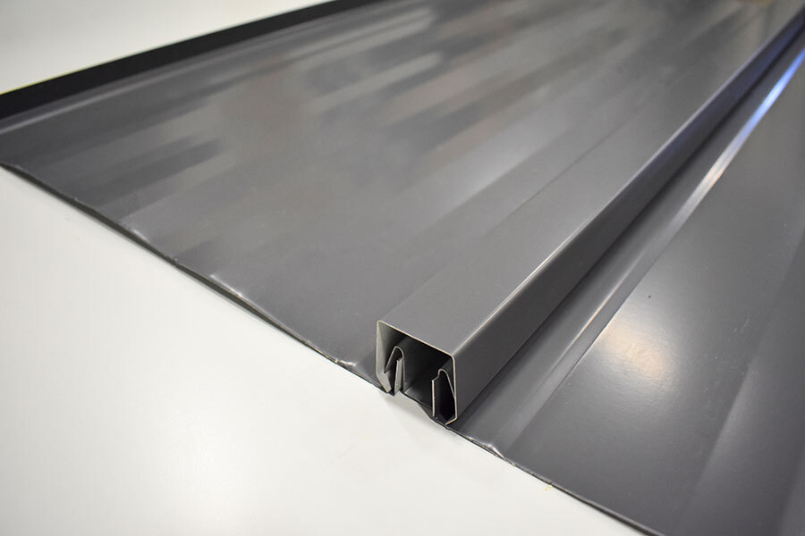 GNMC 1-inch Snap Batten panel. Image courtesy of www.GNMCusa.com.