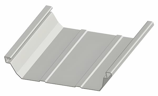 Star Building Systems Double-Lok mechanical trapezoidal standing seam roof panel. Image courtesy of www.StarBuildings.com.