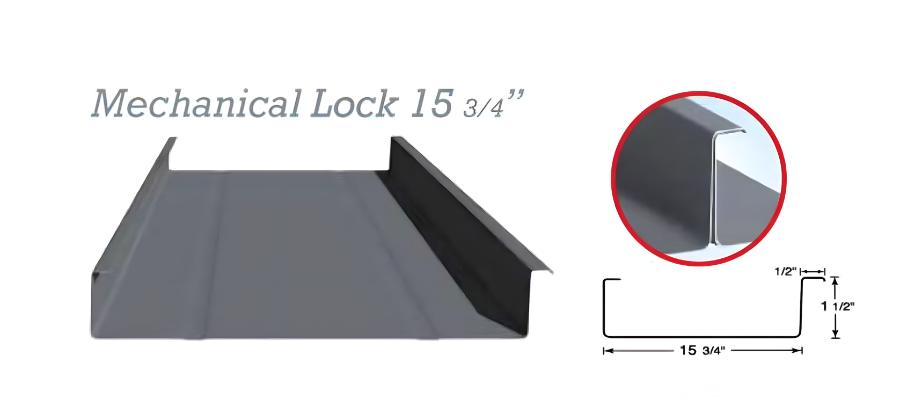 Steel Tile Co Mechanical Lock profile. Image courtesy of www.SteelTile.com.