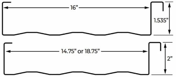 Tri County Metals MS-Lok panel profile. Image courtesy of www.TriCountyMetals.com. 
