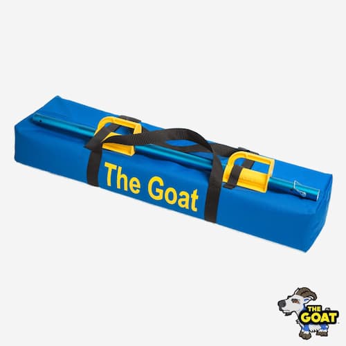 The Goat Steep Assist fall protection anchor.