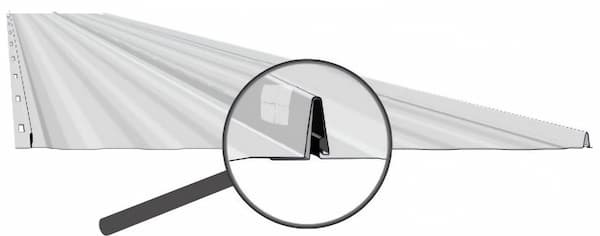 Town & Country Metals Perma-Loc panel. Image courtesy of www.TownandCountryMetals.com.