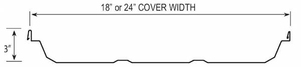 Tremco TremLock LSP-90 panel. Image courtesy of www.TremCoRoofing.com.