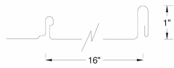 Ultra Seam US-100NS panel profile. Image courtesy of www.UltraSeam.com.