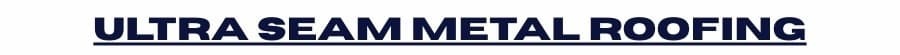 Image courtesy of www.UltraSeam.com. The official logo for Ultra Seam, a nationwide manufacturer of high-performance commercial and residential metal roofing systems.