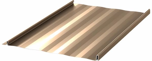 Union Corrugating Slimline standing seam panel. Image courtesy of www.UnionCorrugating.com.