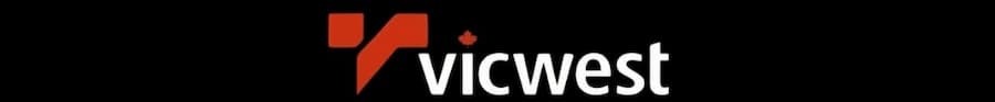 Official brand logo for Vicwest Building Products, a Kingspan Group company. Vicwest is a premier manufacturer of residential and commercial metal building solutions. Image courtesy of www.Vicwest.com.