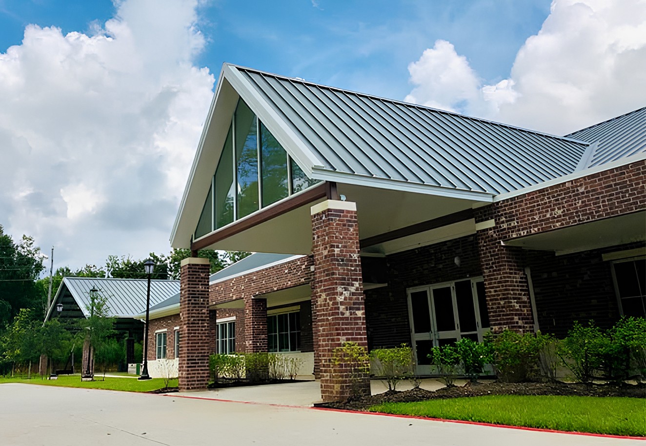 Whirlwind Steel standing seam metal roof system. Image courtesy of www.WhirlwindSteel.com. 