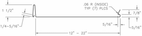 Technical detail of the 1.5-inch snap lock profile for increased wind resistance. Image courtesy of www.Zimmerman-Metals.com.