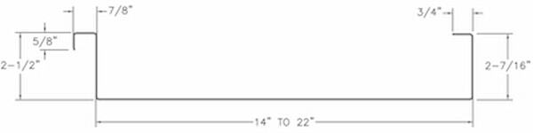 Maximum strength 2.5-inch mechanical lock profile for demanding industrial structures. Image courtesy of www.Zimmerman-Metals.com.