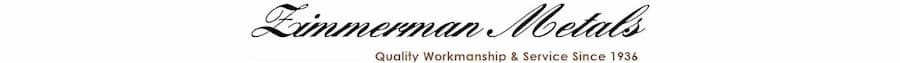 Corporate branding for Zimmerman Metals, an American leader in precision rollforming and structural steel since 1936. Image courtesy of www.Zimmerman-Metals.com.
